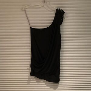 Forever 21 Chic Black One-Shoulder Sleeveless Top